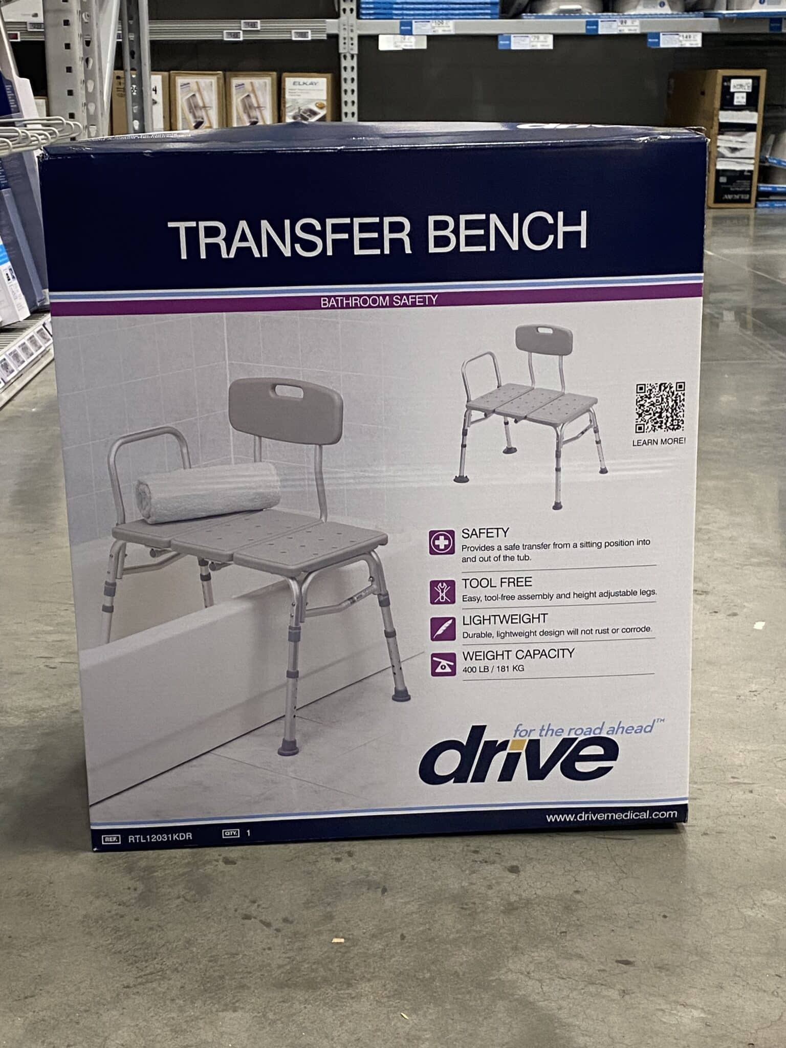 A Drive adjustable transfer bench