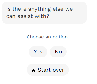 Starkey online chat asks if there is anything else it can assist the user with