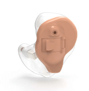 Starkey Picasso ITE hearing aid on display