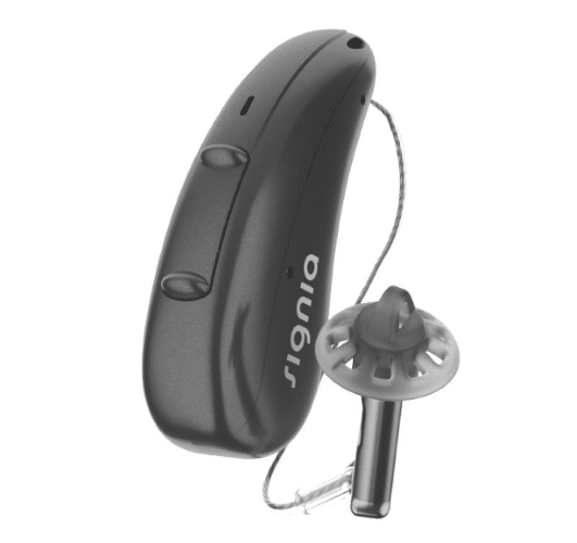 Signia Pure Charge&Go T AX RIC hearing aids in black