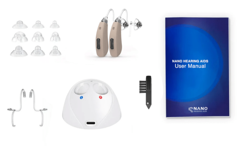 Nano Sigma Plus accessory kit and user manual on display