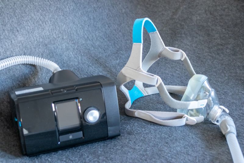 CPAP machine and mask