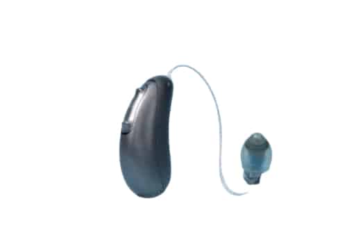 The Omni 2 hearing aid on a white background