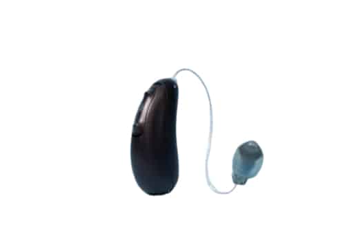 Spirit 2 model hearing aid on white background