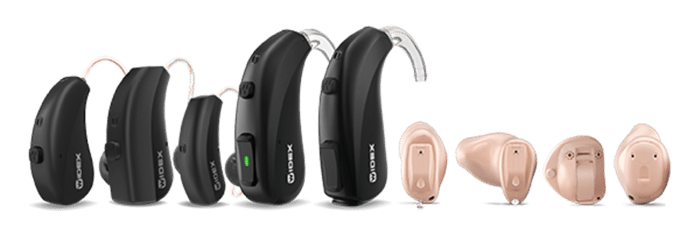 The nine Widex Moment hearing aid models