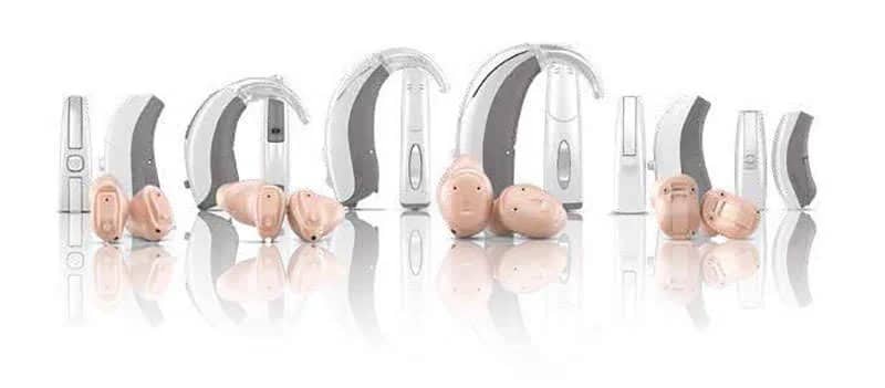 The ten Widex Evoke hearing aid models