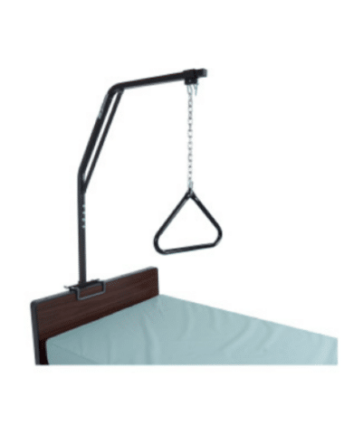 Bed-mounted trapeze bar
