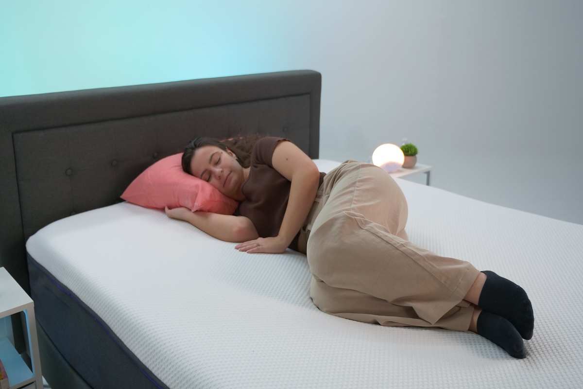  Person laying on a Nectar Premier mattress 